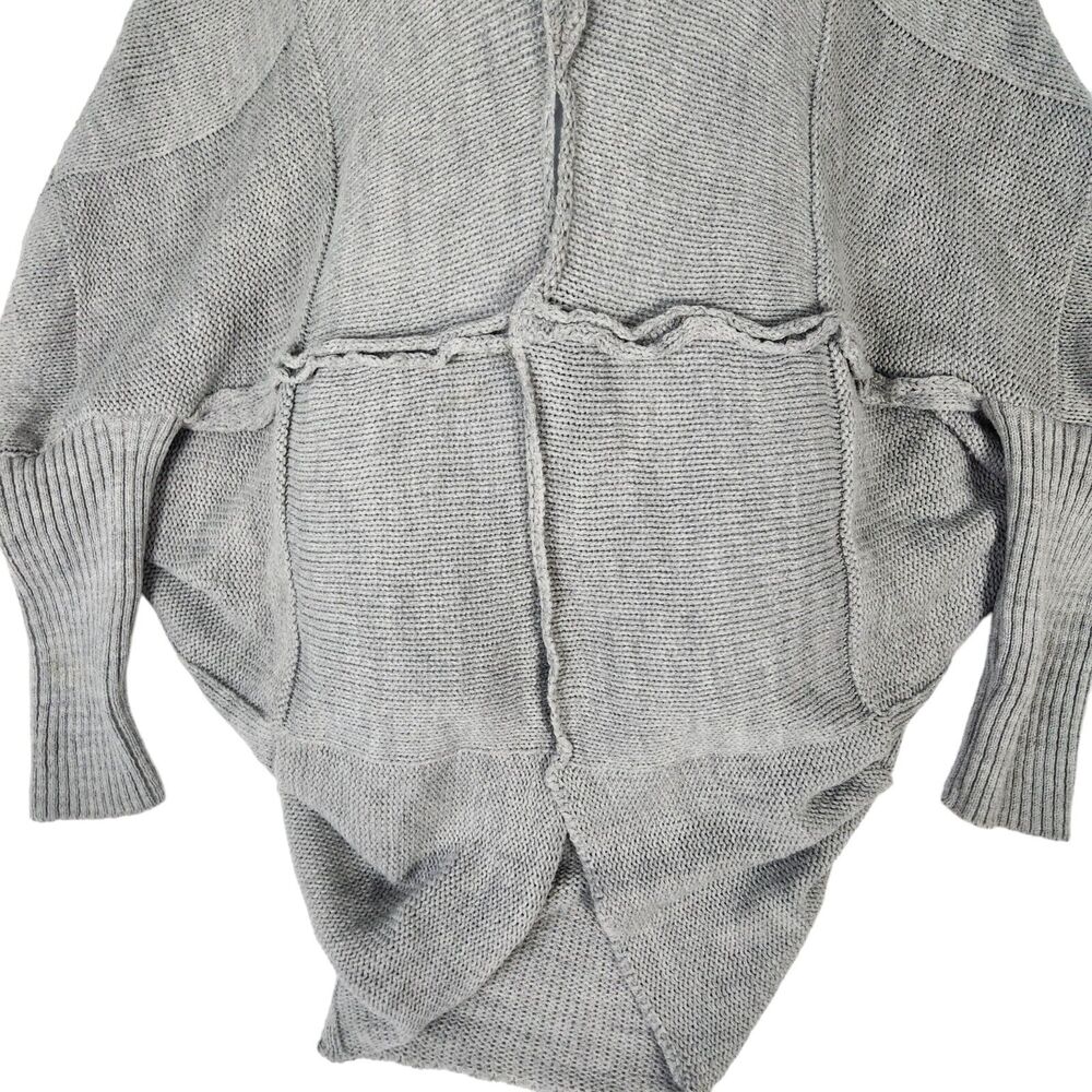 Fobya Soft Gray Cocoon Sweater Dolman Sleeves Size Small / Medium - Picture 6 of 7
